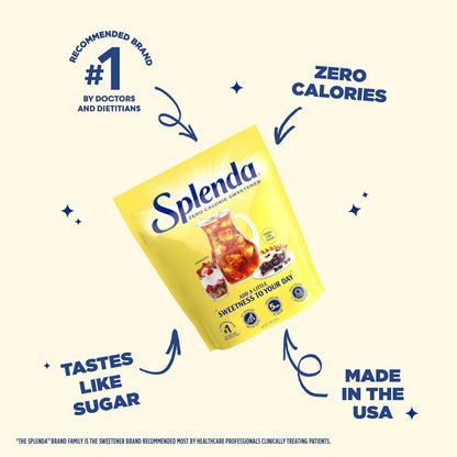 SPLENDA Granulated Sweetener – Intentional Kitchen Essential with Neutral Calorie-Free Profile