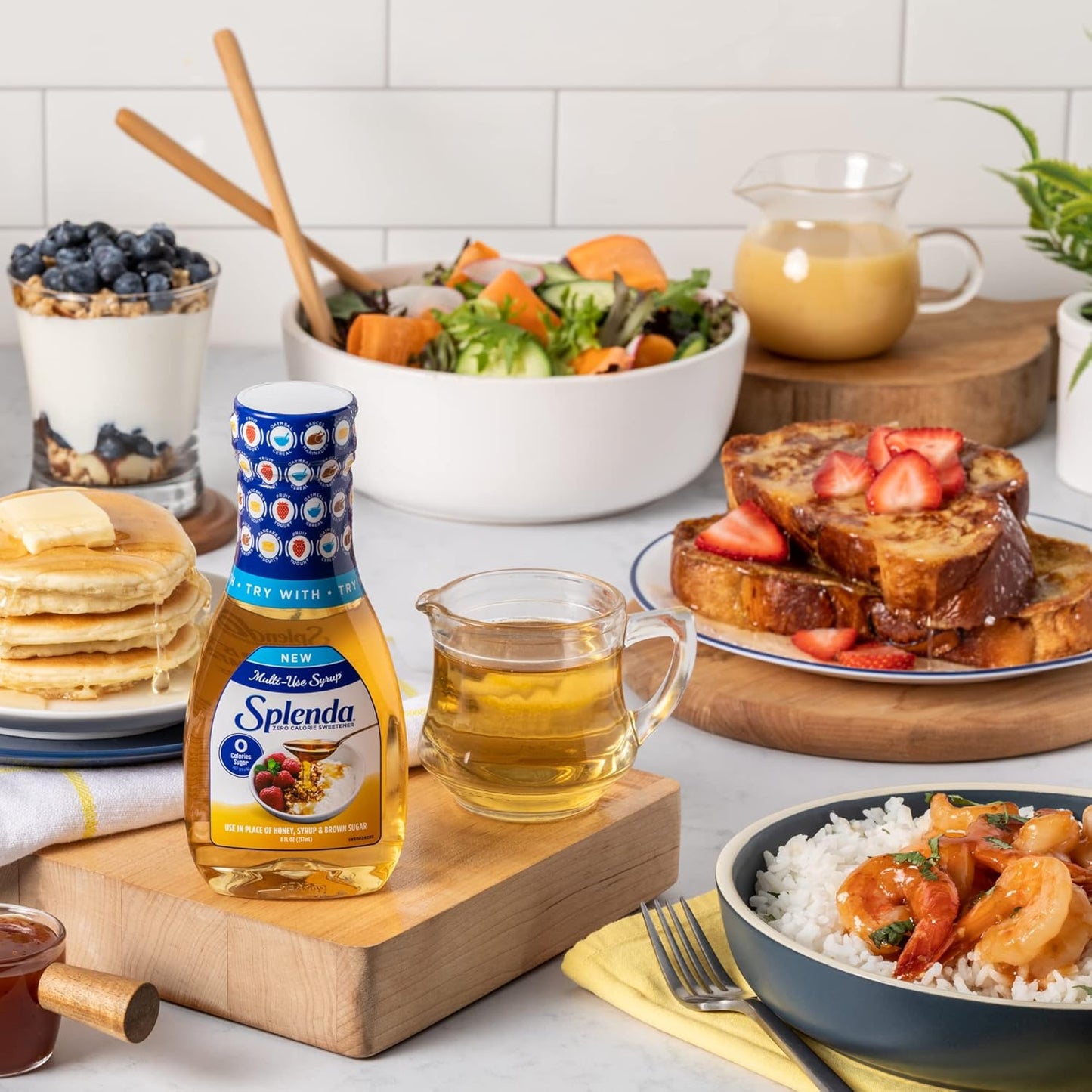 Splenda Multi-Use Allulose Liquid, Sugar Free Syrup Kids Love for Breakfast and Snack Time, Zero Calorie Family Topping