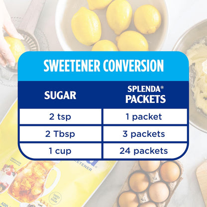 SPLENDA Zero Calorie Sweetener Packets – Restaurant and Hotel Companion, Pre-Portioned Packets for Sweetening Drinks Anywhere