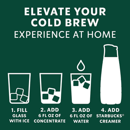 Starbucks Cold Brew Concentrate – Refreshing Afternoon Pick-Me-Up for the Wellness Lifestyle, Sweetened Black 32 Fl Oz