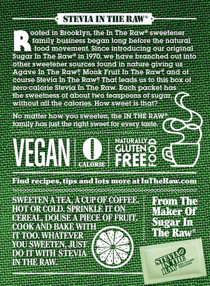 Stevia In The Raw Plant Based Sweetener – Less Is More Sugar Replacement for Modern Home Kitchens