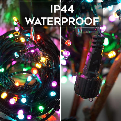 suddus 66ft LED String Lights – Worry-Free Indoor and Outdoor Lighting with IP44 Waterproofing and Short-Circuit Protection