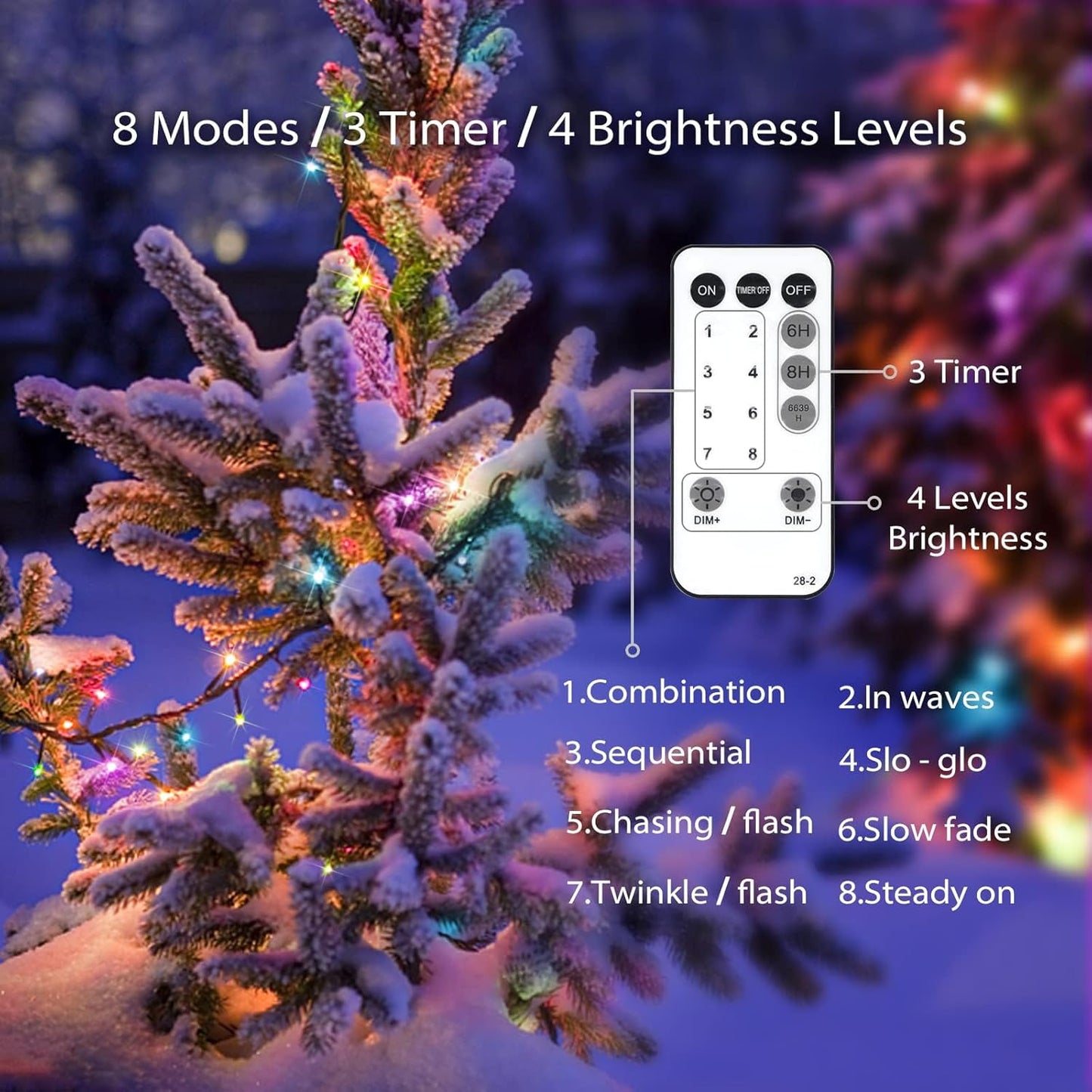 suddus 66ft LED String Lights – Worry-Free Indoor and Outdoor Lighting with IP44 Waterproofing and Short-Circuit Protection