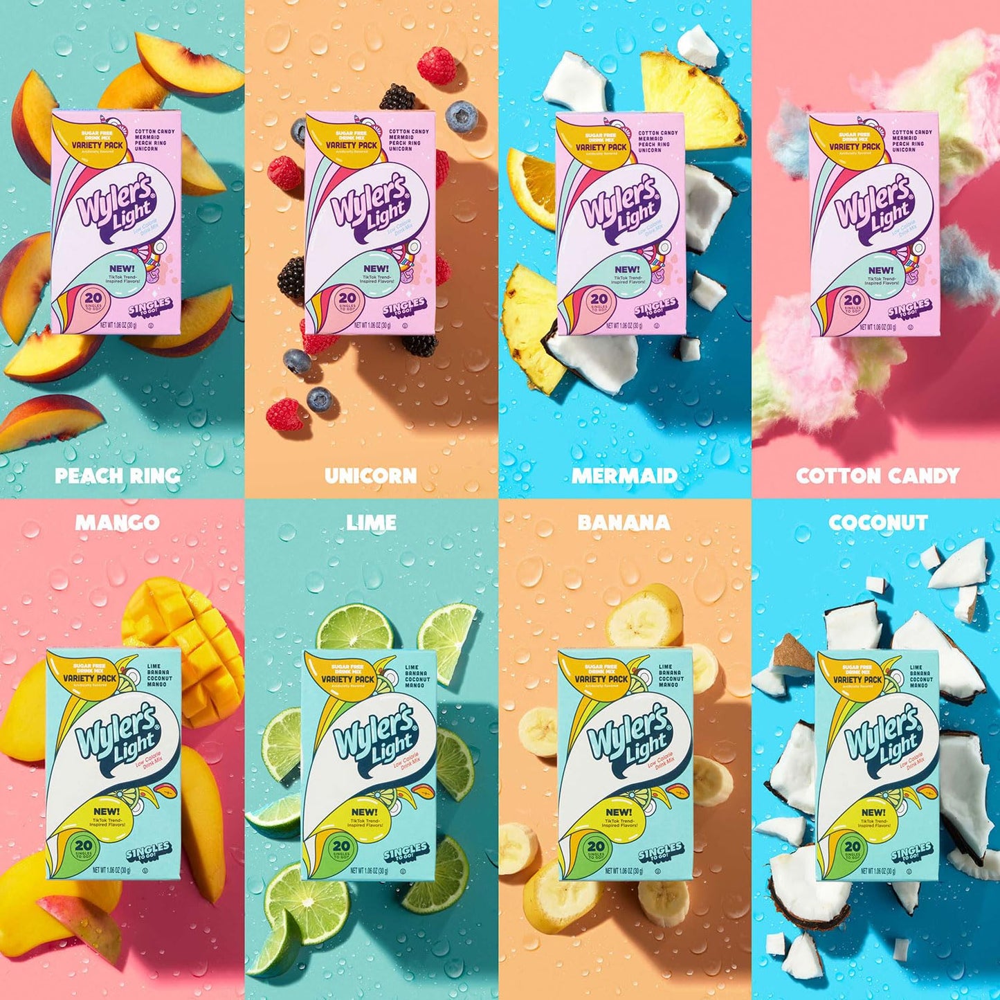 sugar-free, caffeine-free formula with only 5 calories per serving
