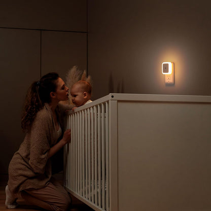 Sujeet Sensor Night Light 8-Pack – Fall Prevention Lighting for Hallways, Stairs, and Bedrooms, Auto On at Dusk