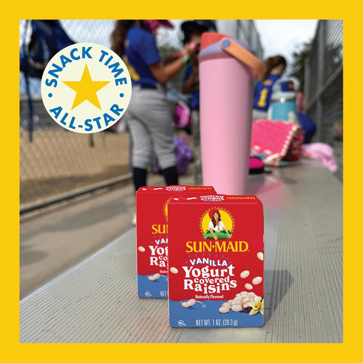 Sun-Maid Strawberry Yogurt Raisins – Kid-Friendly Lunchbox Treat, 6 Individually Wrapped 1 oz Pouches