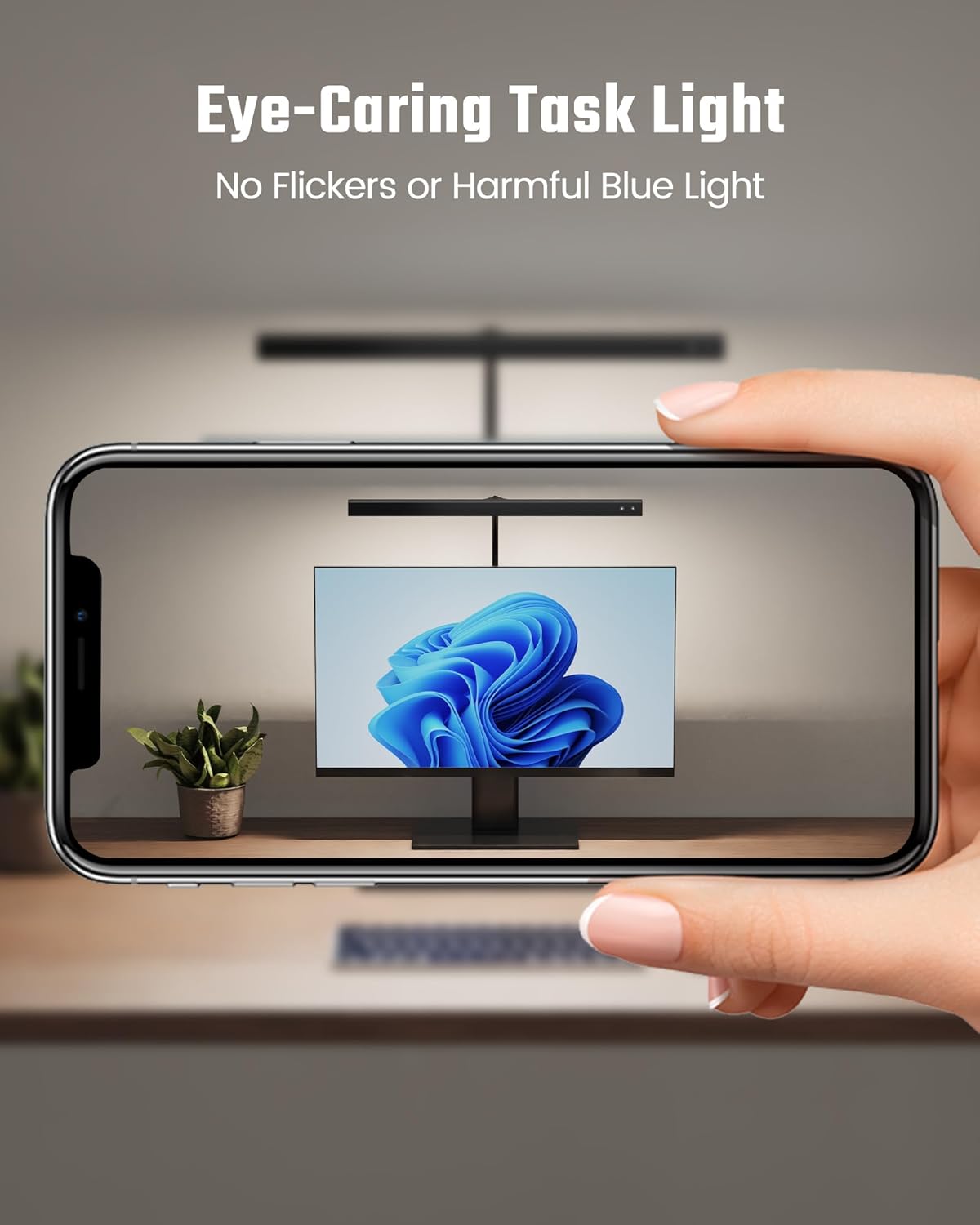 SUPERDANNY LED Desk Lamp – Study Light for Late-Night Textbook Reading, Memory Function Dimmable Task Lamp