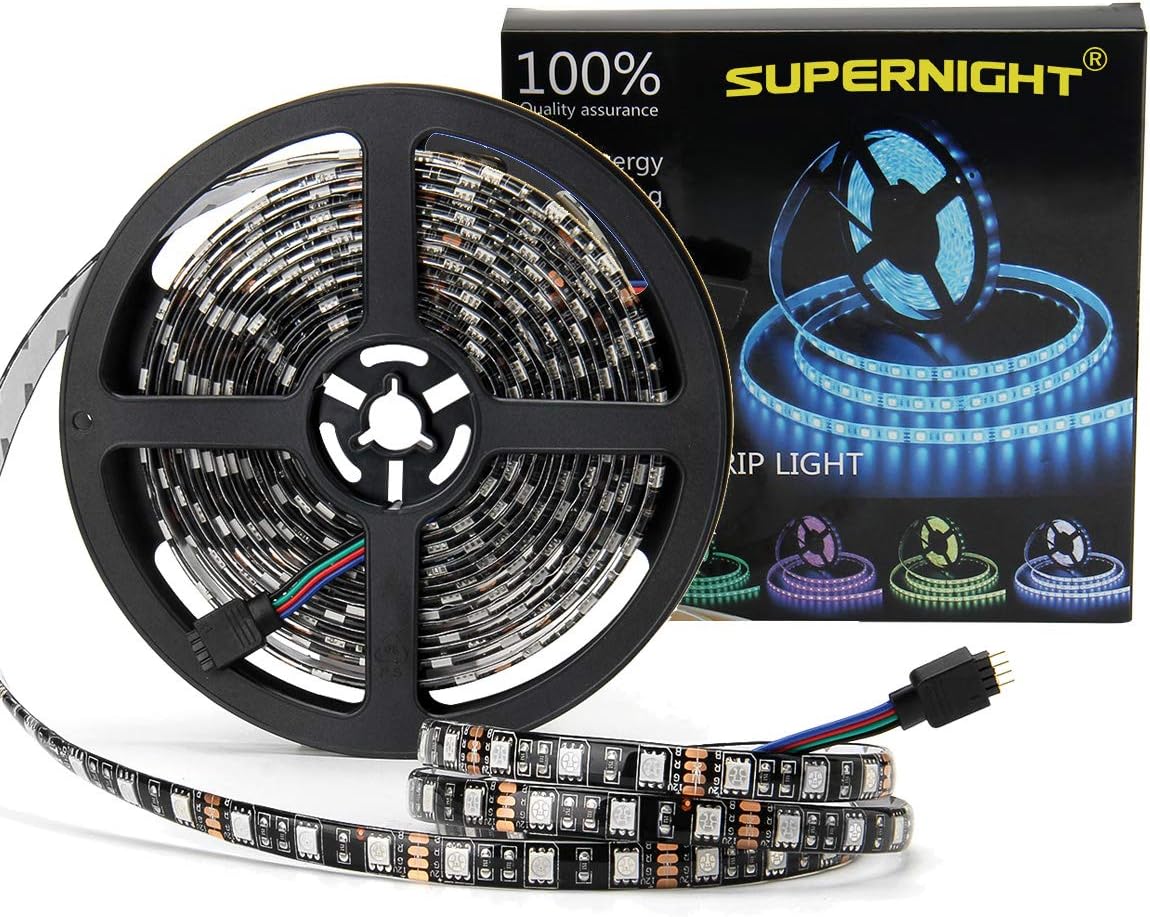 SUPERNIGHT 16.4ft RGB LED Strip – Single Strip, One Remote, Endless Moods for Intentional Minimalist Interiors