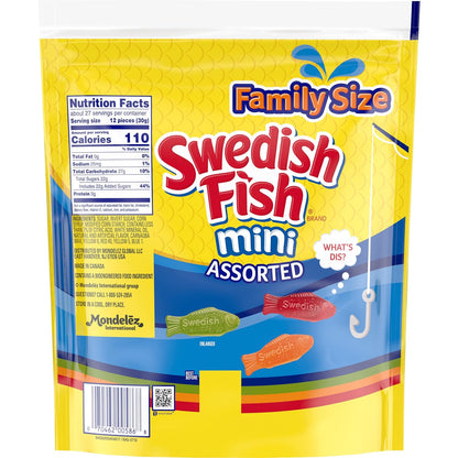 Swedish Fish Mini Chewy Treats – Last-Minute Easter, Valentine, or Get-Well Gift Basket Filler for Hard-to-Buy-for People, 24 Count
