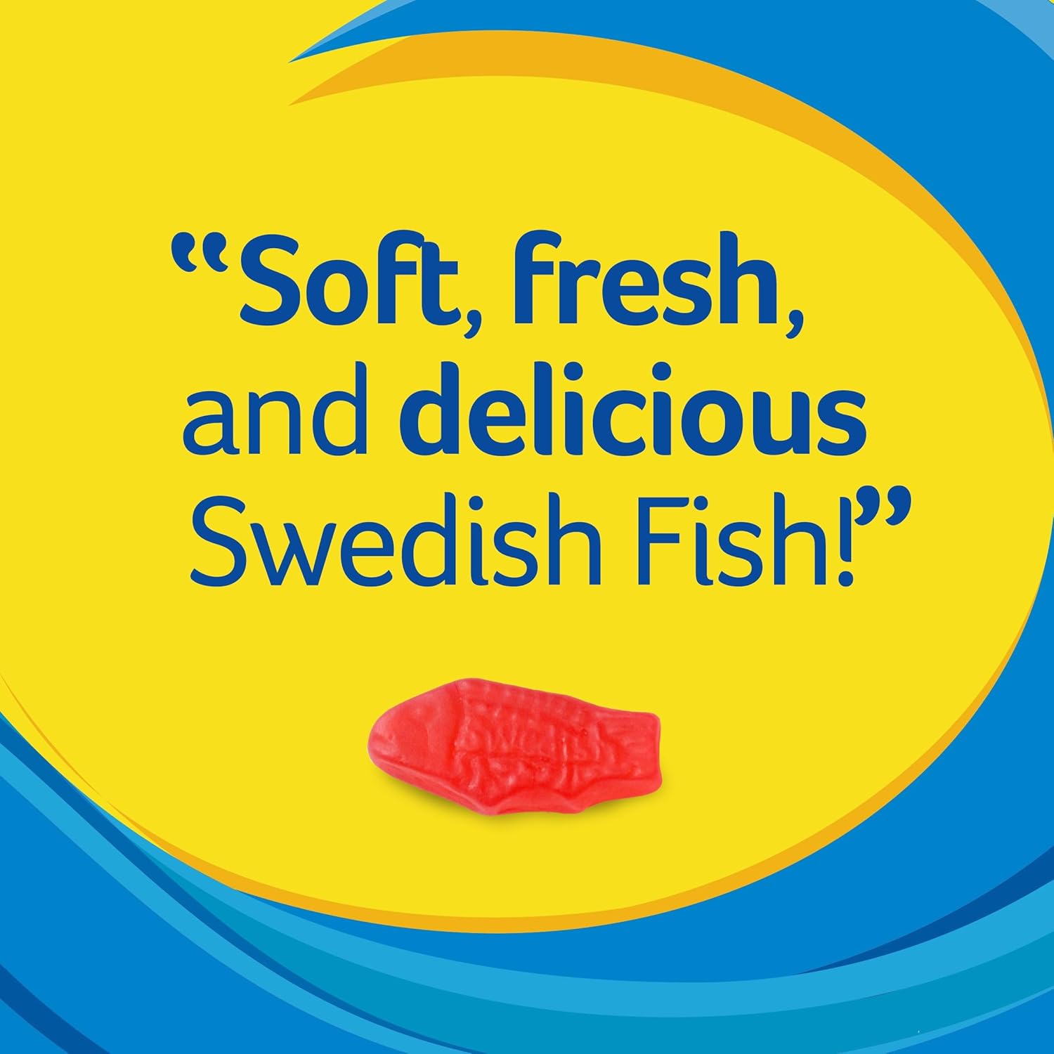 SWEDISH FISH Soft & Chewy Candy Wedding Candy Bar Bulk, 12 Pack of 3.1 oz Boxes for Reception Tables
