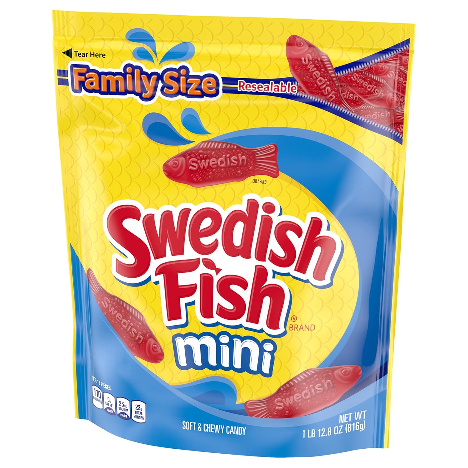 SWEDISH FISH Soft & Chewy Candy Wedding Candy Bar Bulk, 12 Pack of 3.1 oz Boxes for Reception Tables