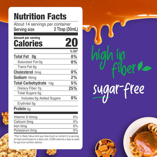 sweetened with organic stevia and erythritol — zero added sugar
