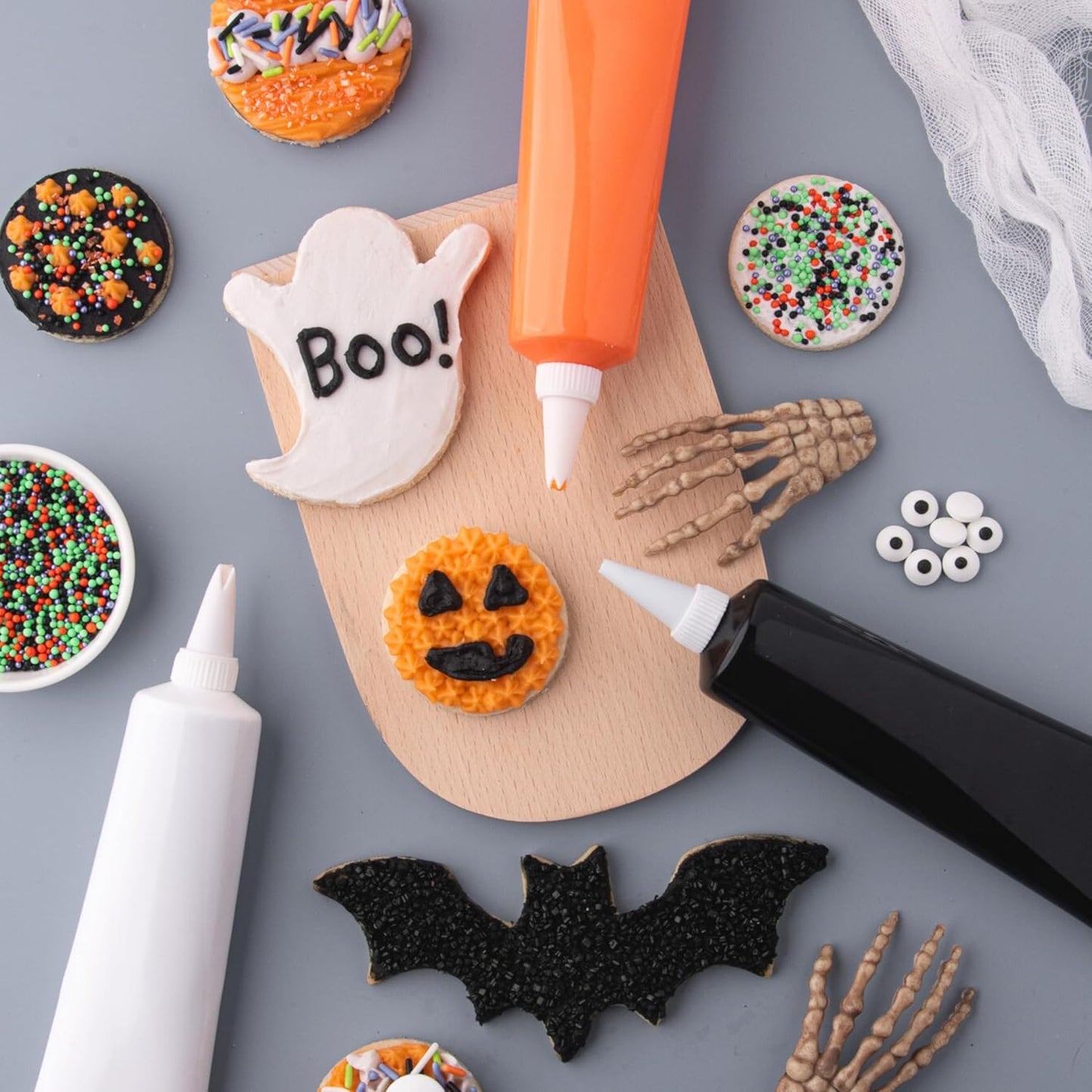 Sweets Indeed Halloween Dessert Toppings – Streamlined 6-Compartment System for Intentional, Less-Is-More Baking