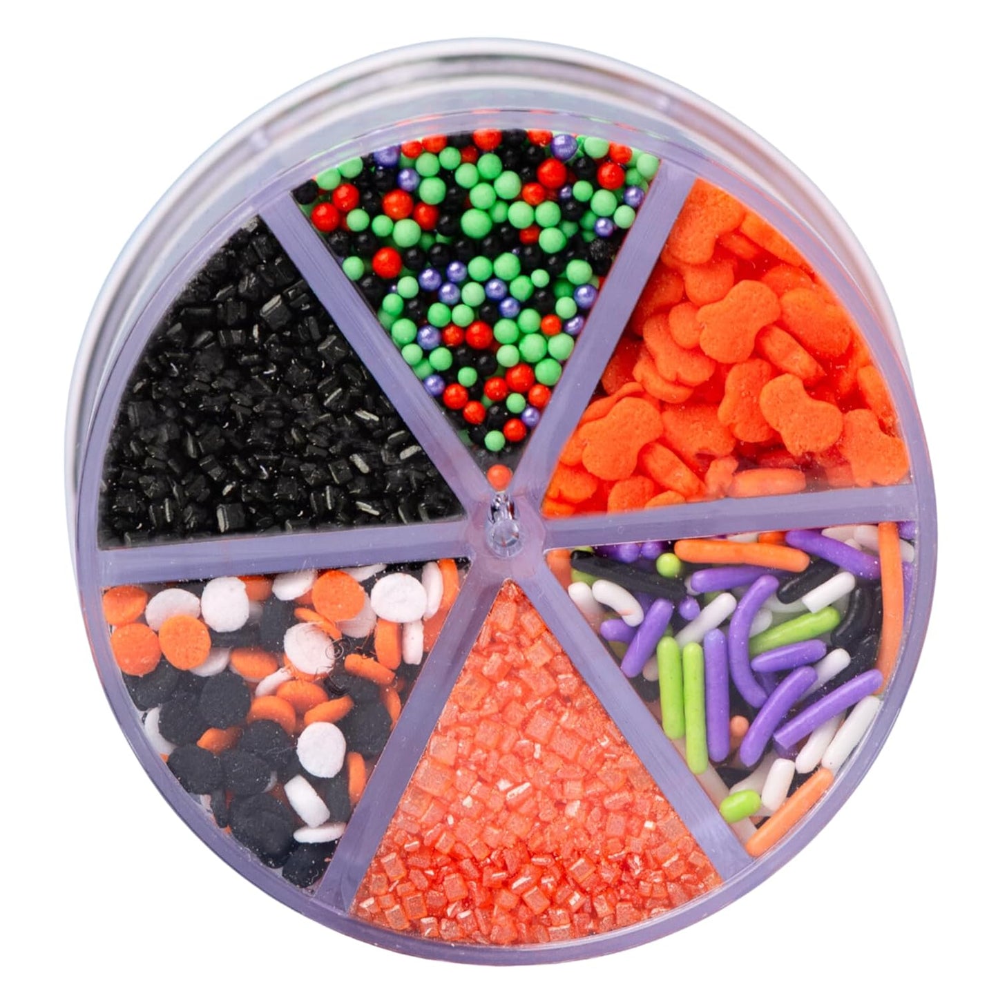 Sweets Indeed Halloween Dessert Toppings – Streamlined 6-Compartment System for Intentional, Less-Is-More Baking