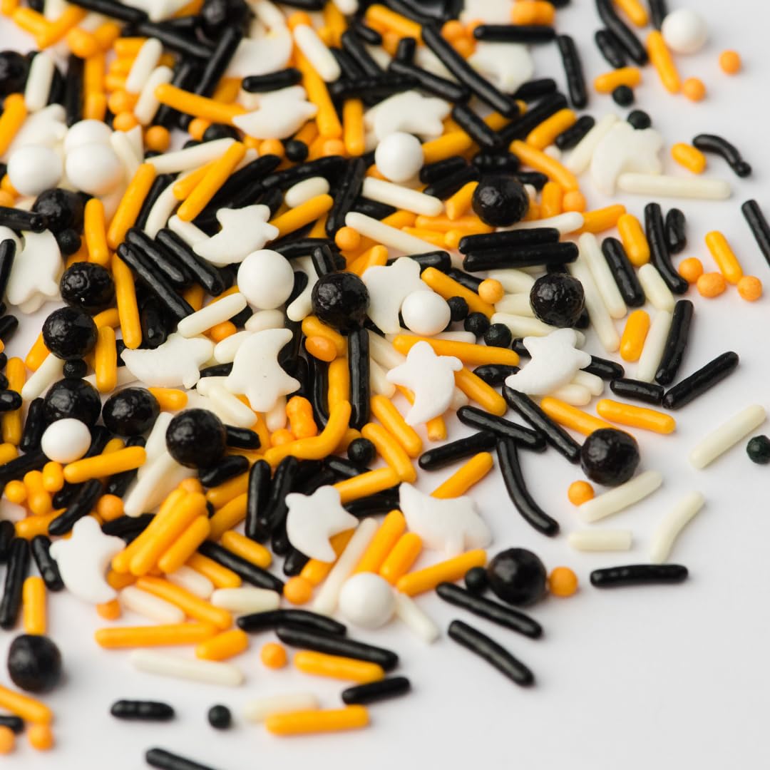 Sweets Indeed Natural Halloween Sprinkles – Migraine Friendly Edible Topping for Sensitive Bakers