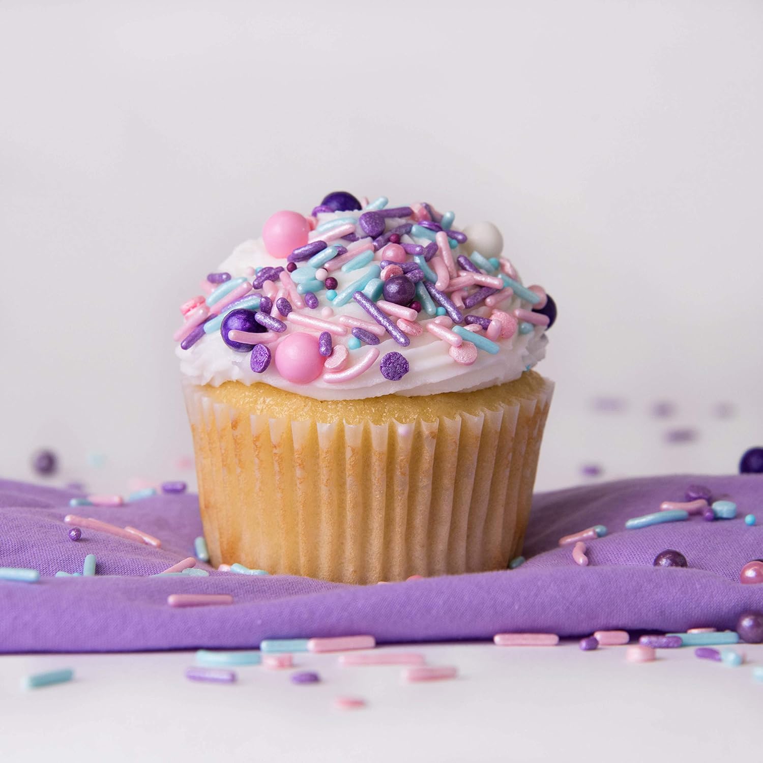 Sweets Indeed Sprinklefetti Vibrant Sprinkle Blend for Kids Cakes, Cupcakes, and Sugar Cookies – Safe Edible Topping for Home Bakers and Moms