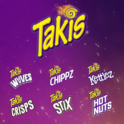 Takis Mini Bite Size Tortilla Chips – Graduation Party Snack Bowl and Game-Day Gifting Pack, Assorted Fuego and Blue Heat