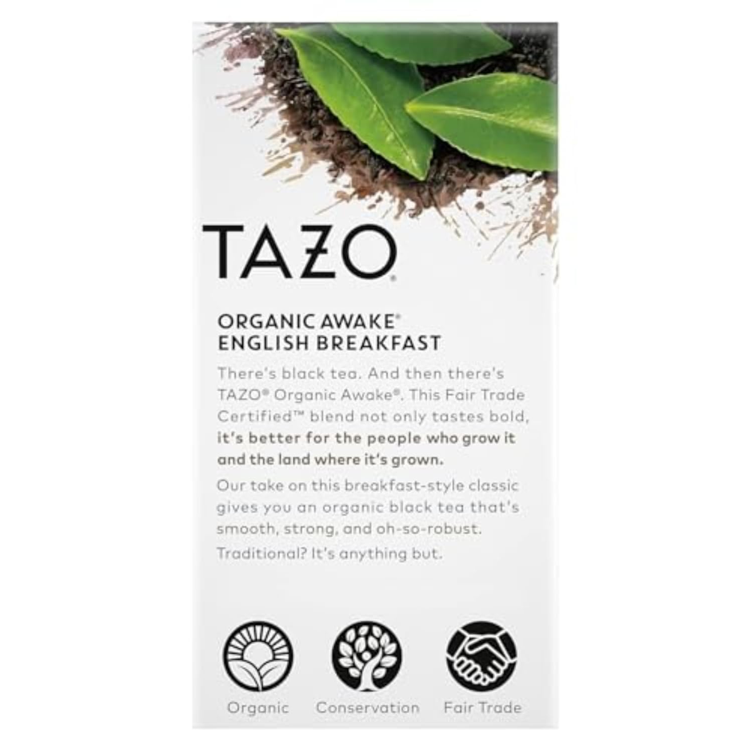 Tazo Organic Awake English Breakfast Black Tea – Clean Label Black Tea for Intentional Kitchens