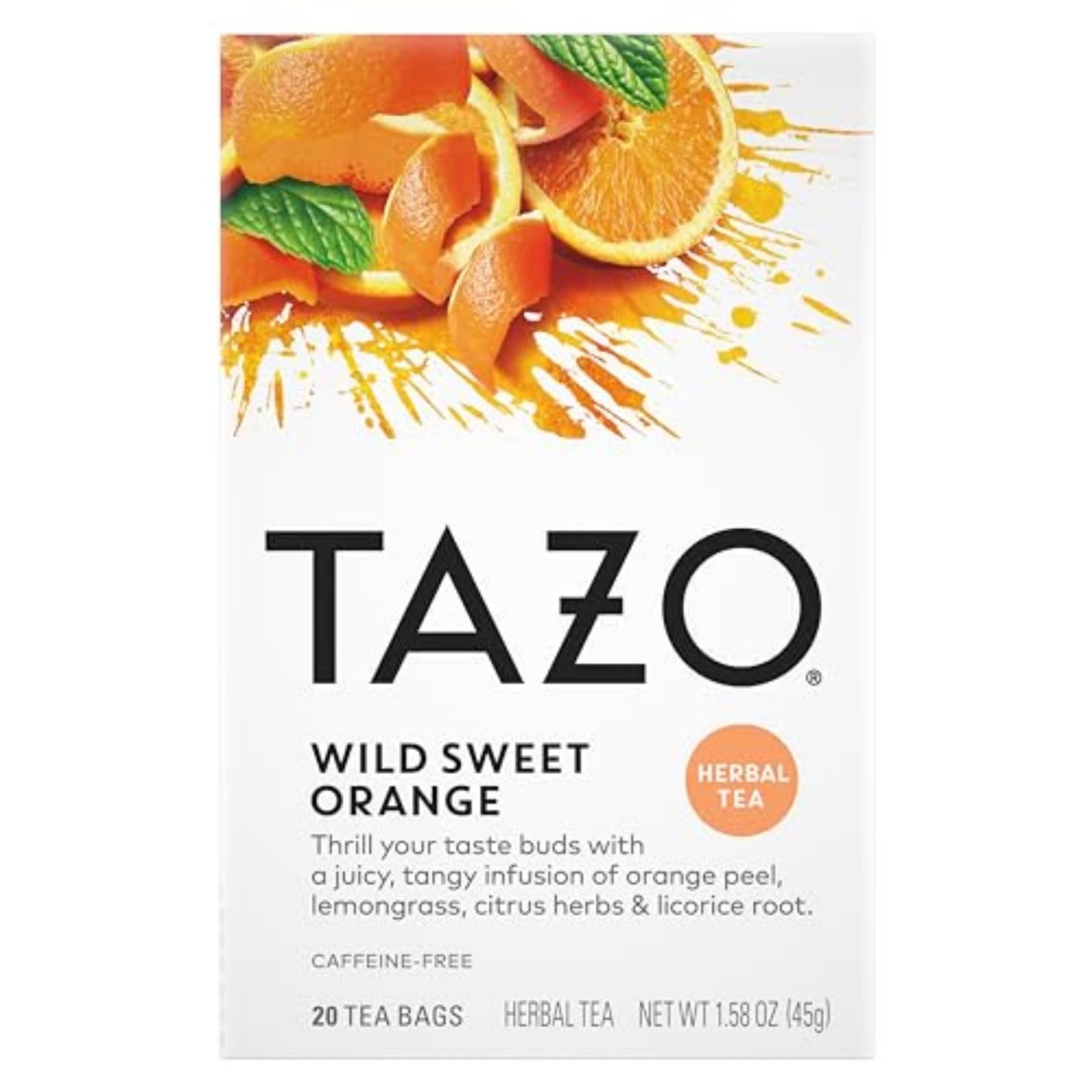TAZO Passion Herbal Tea – Bulk Office Pantry Pack for Non-Coffee Drinkers and Focus Breaks