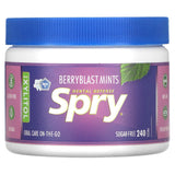 Spry Xylitol Peppermint Mints Sugar Free Candy - Kid-Friendly Cavity Prevention Treat for Family Car Cup Holders, 45 Count