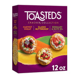 Toasteds Cracker Collection – Holiday Entertaining Gift for the Cheese Board Enthusiast, 12oz Box