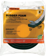 Frost King R338H Adhesive-Backed Foam Seal for Residential Energy Savings, Blocks Drafts Around Doors and Basement Windows
