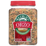RiceSelect Traditional Orzo Rice-Shaped Pasta Additive-Free Minimal Ingredient Pantry Item, 26.5 oz Jar
