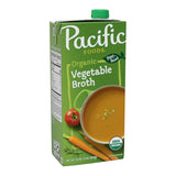 Pacific Foods Organic Vegetable Broth – Recyclable Carton for Less-Waste Home Cooking, 32 oz