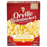 Orville Redenbacher's Light Butter Popcorn 6 Individual Bags – Trans Fat Free Whole Grain Snack Safe for the Family Pantry