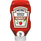Heinz Simply Ketchup, 31 oz – No Artificial Sweetener Ketchup for Kids Highchair Meals