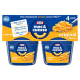 Kraft Gluten Free Original Mac & Cheese 4-Pack – Portable Camping and Travel Lunch, No Refrigeration Needed