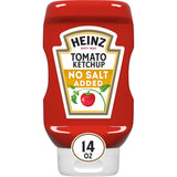 Heinz No Salt Tomato Ketchup – Doctor-Monitored Sodium-Free Condiment Choice, 14 oz
