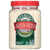 RiceSelect Arborio Rice Non-GMO Risotto Rice, Clean-Ingredient Staple for Nutritious Kid-Friendly Meal Prep, 32 oz Reusable Jar