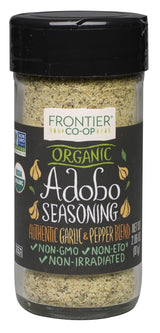 Frontier Herb Adobo Seasoning Non Irradiated 2.86 oz Pack of 12 – Wholesome Spice Mix for Clean-Ingredient Home Kitchens