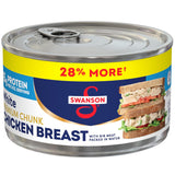 Swanson Premium Chunk Chicken Breast Less Sodium Option 12.5 oz Pack of 2 – Low-Sodium Ready-to-Eat Protein for Heart-Conscious Routines
