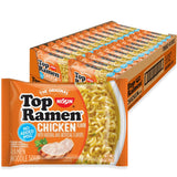 Nissin Top Ramen Bowl – Neutral Pantry Staple for a Streamlined Weekly Lunch Routine, Chicken 6-Pack
