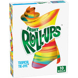 Fruit Roll-Ups Fruit Snacks Tropical Tie-Dye – Fun Tongue Tattoo Candy for Playdates and Lunchboxes