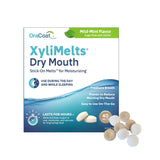 Oracoat XyliMelts Dry Mouth Discs – Safe Choice for Seniors, Denture Wearers, and CPAP Users, Sugar-Free Mild Mint, 40 Count
