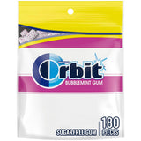 ORBIT Sugar Free Bubblemint Gum 180 Count Bulk, Sugar Free Family Gum for Lunchboxes and After School