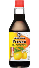 Kikkoman Ponzu Citrus Seasoned Dressing and Sauce, 15 Ounce – Fresh Citrus Marinade for Balanced Weeknight Meals