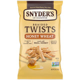 Snyder's of Hanover Honey Wheat Pretzel Twists – Hiking Trail and Camping Portable Snack, 12 oz Bag