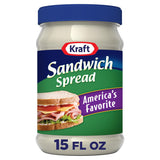 Kraft Sandwich Spread – Pantry Staple for Streamlined Lunch-Packing Routines, 15 fl oz Jar