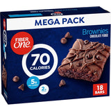 Fiber One Chocolate Fudge Brownies, 70 Calorie High-Fiber Bars for Weight Management Wellness Plan, Mega Pack