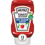 Heinz No Sugar Added Ketchup 13 oz – Guilt-Free Topping for Low-Carb and Keto Plates