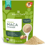 Navitas Organics Maca Powder – Organic Adaptogen Powder for Mental Stamina, Task-Block Fuel and Clean Energy Without Caffeine Crash