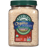 RiceSelect Organic Texmati Brown Basmati Rice – Ready-to-Gift Organic Rice Jar for Holiday Cooking Enthusiasts, Non-GMO