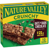 Nature Valley Crunchy Granola Bars, Oats 'n Dark Chocolate – No Artificial Flavors Family Snack for Lunch Box and Pantry