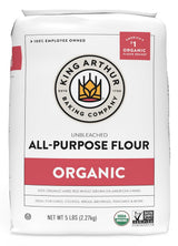 King Arthur Organic Artisan Flour, Single-Flour Solution for Intentional Home Baking, 5 lb Resealable Pack