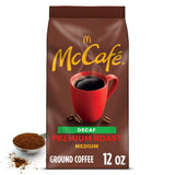 McCafe Decaf Ground Coffee Medium Roast – Countertop Display Canister for Cozy Breakfast Nooks and Dining Rooms, 24 oz