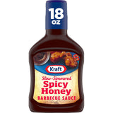 Kraft Sweet Brown Sugar Slow-Simmered Barbecue Sauce, 18 oz Sweet and Mild Sauce for Children and Picky Eaters